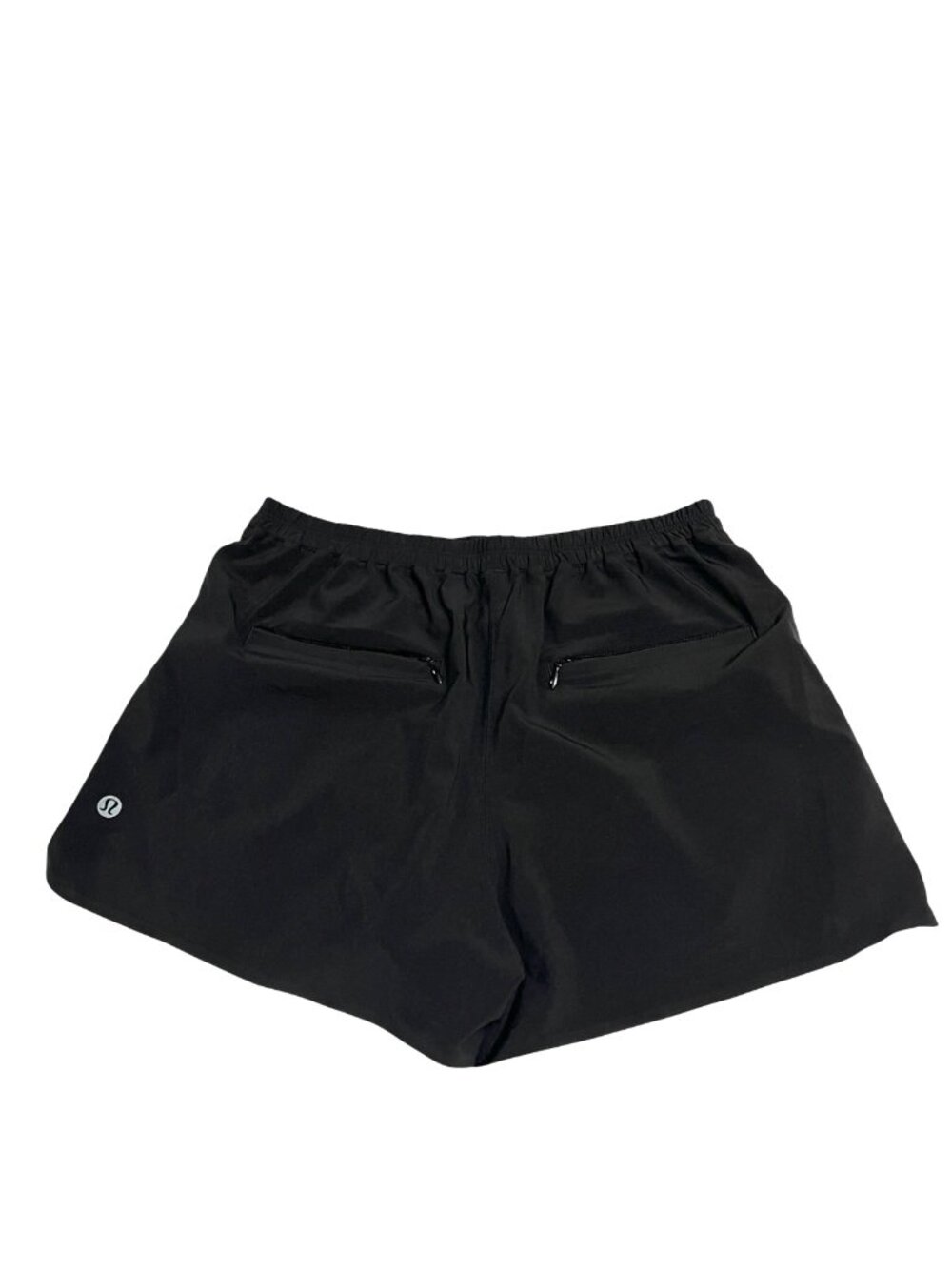 Lululemon Black Running Shorts Womens Size 4 Lined Athletic Zip Pocket EUC - Picture 2 of 8